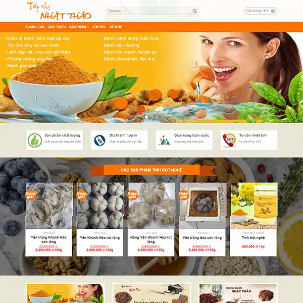 thiết kế website cho ngành kinh doanh đông trùng hạ thảo