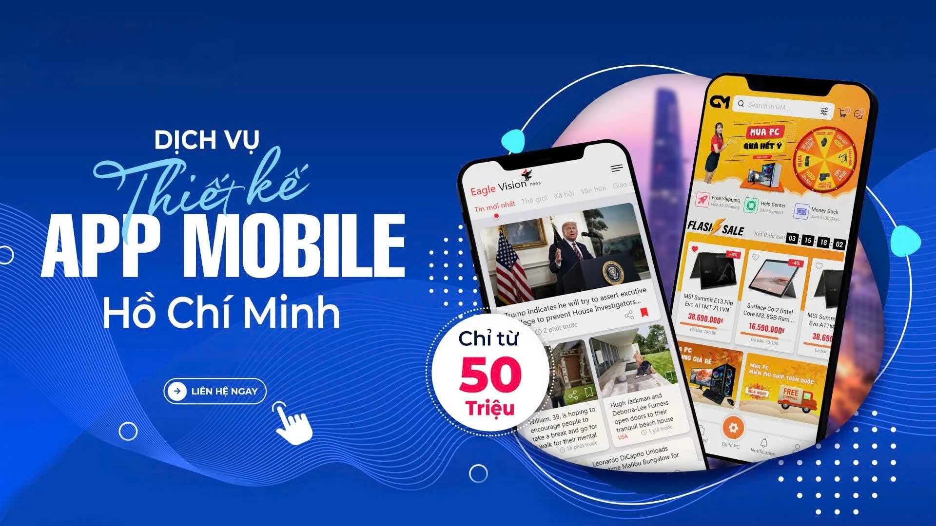 Dịch vụ thiết kế app cho doanh nghiệp
