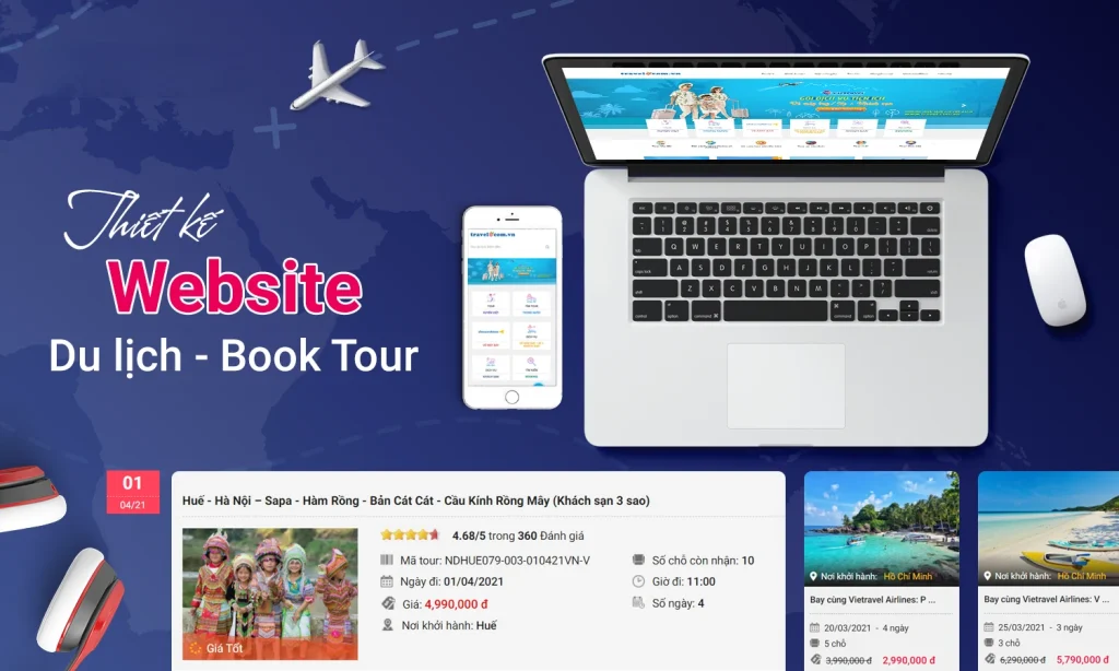 Thiet ke Website du lich